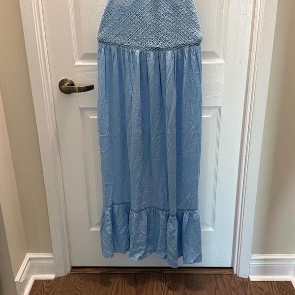 Lipsy Light Blue Halter Dress NWOT - Picture 3 of 9